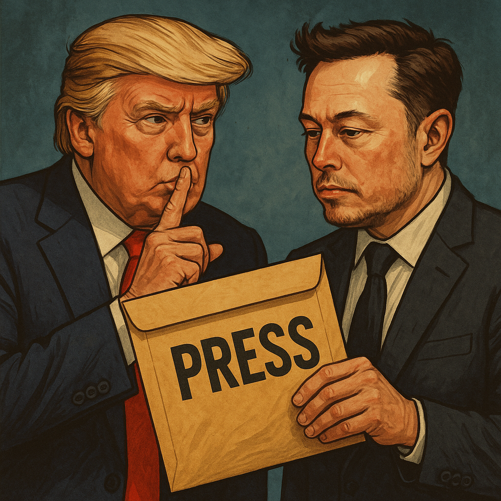 Donald Trump secretly provides the press on Elon Musk