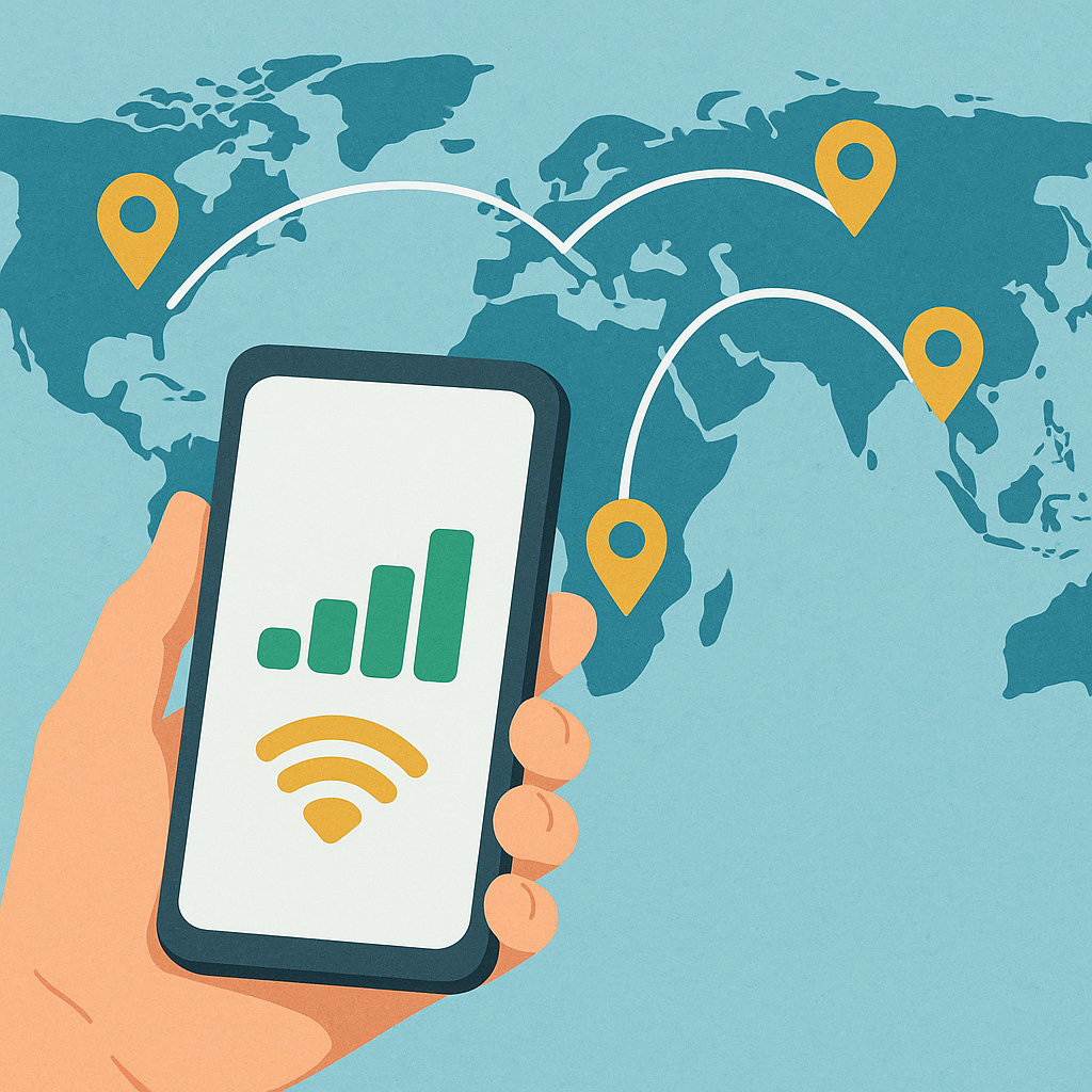 Get mobile data all over the world for your next trip