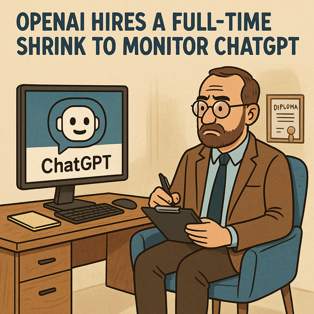 Openai hires a full -time shrink to monitor Chatgpt
