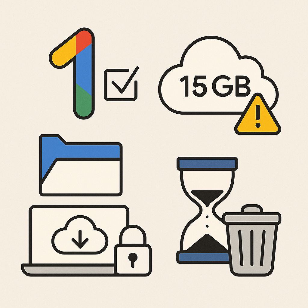 What happens to our data when we terminate our Google One subscription