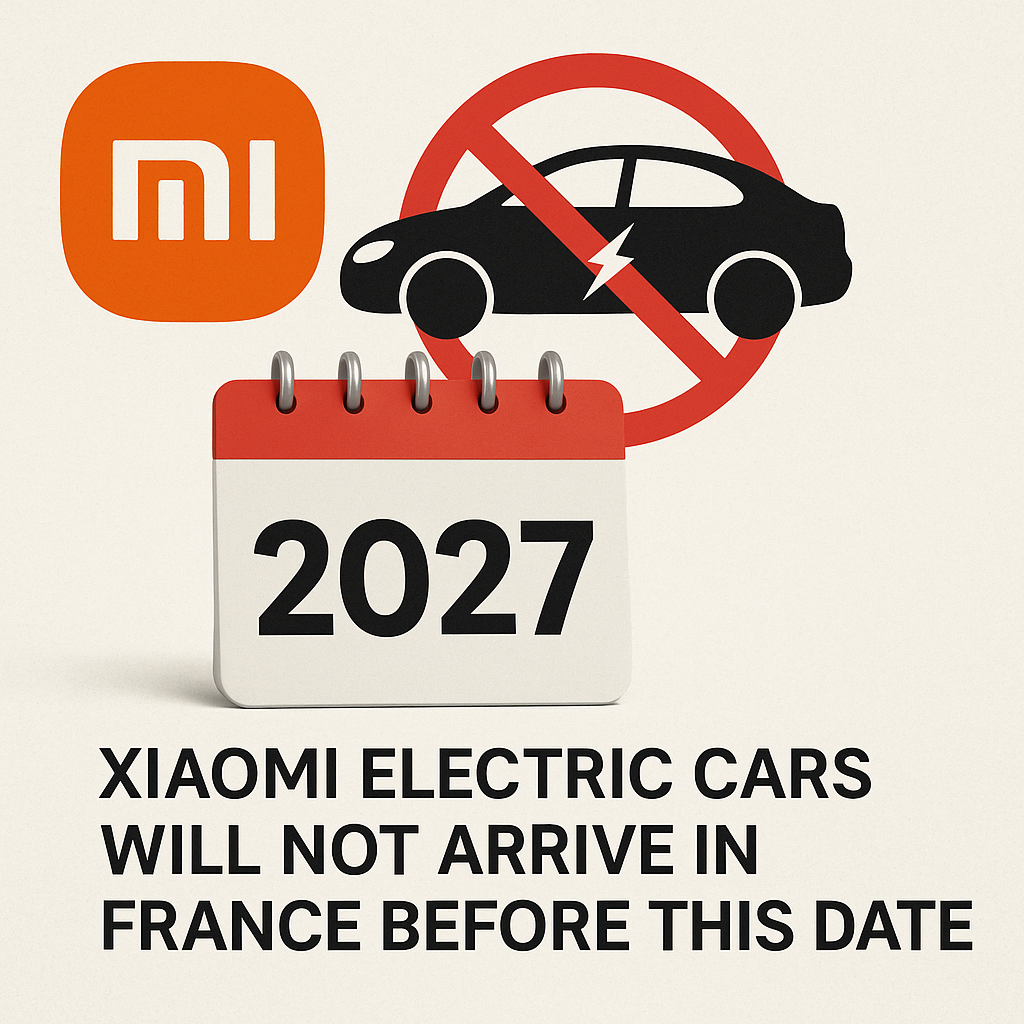 Xiaomi electric cars will not arrive in France before this date