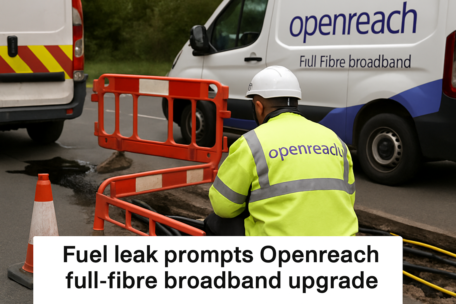 Fuel leak prompts Openreach full-fibre broadband upgrade