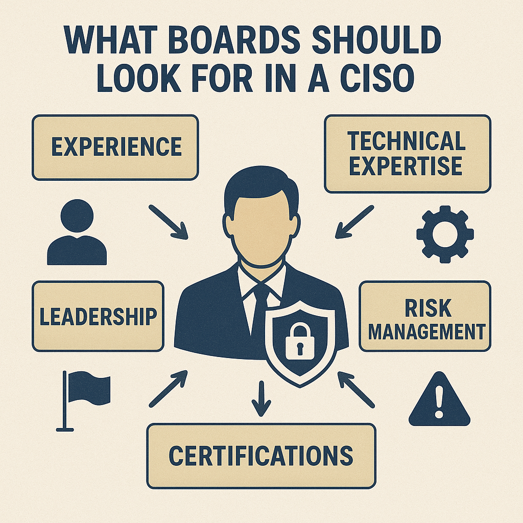 What boards should look for in a CISO
