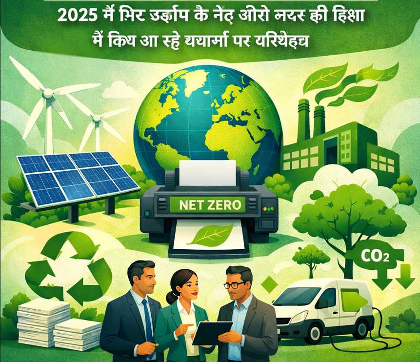 2025 में प्रिंट उद्योग के नेट-ज़ीरो लक्ष्य की दिशा में किए जा रहे प्रयासों पर परिप्रेक्ष्य